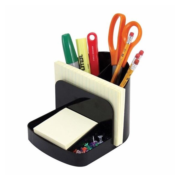 Officemate Officemate Recycled Desk Organizer; Plastic; Black 1368939 - main